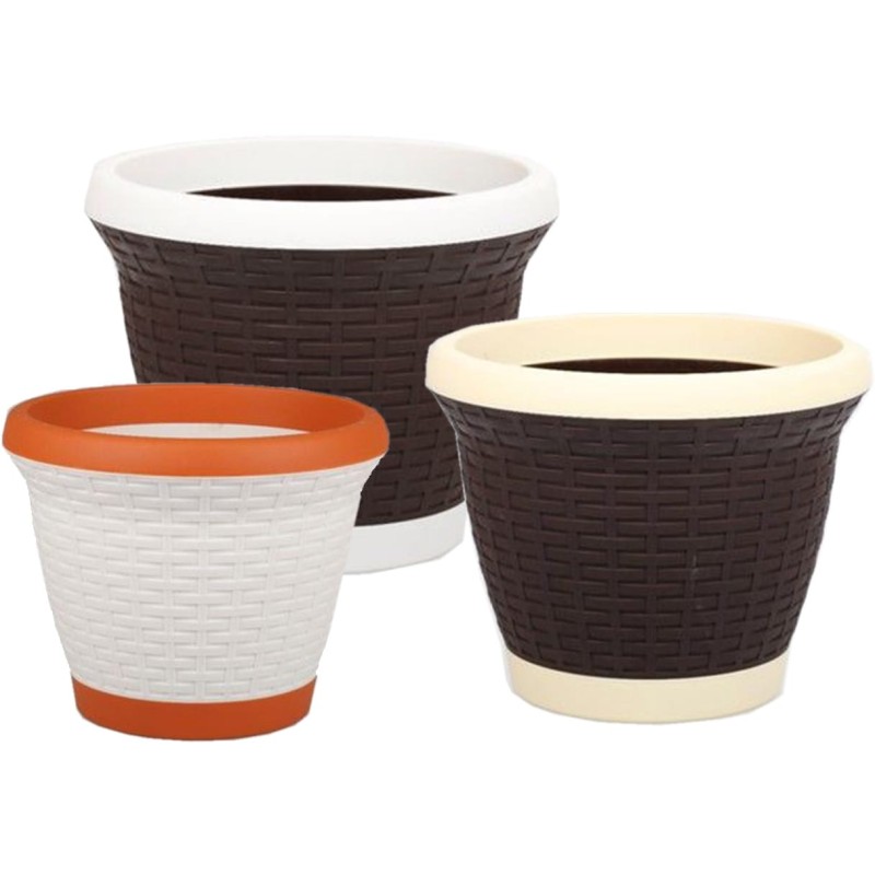 ΓΛΑΣΤΡΑ ΤΥΠΟΥ ΜΠΑΜΠΟΥ RATTAN No2 25x21cm ΜΕ ΕΝΣΩΜΑΤΩΜΕΝΟ ΠΙΑΤΟ VIOSARP