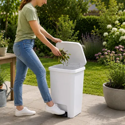 ΚΑΔΟΣ ΑΠΟΡΡΙΜΜΑΤΩΝ ΜΕ ΠΕΝΤΑΛ ΠΛΑΣΤΙΚΟΣ SLIM 60L 51,5x37x63cm M-1061 VIOSARP