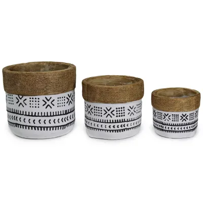 ΓΛΑΣΤΡΑ ΚΕΡΑΜΙΚΗ ΣΧΕΔΙΟ ETHNIC ROPE 10.5x10.5x9.5cm